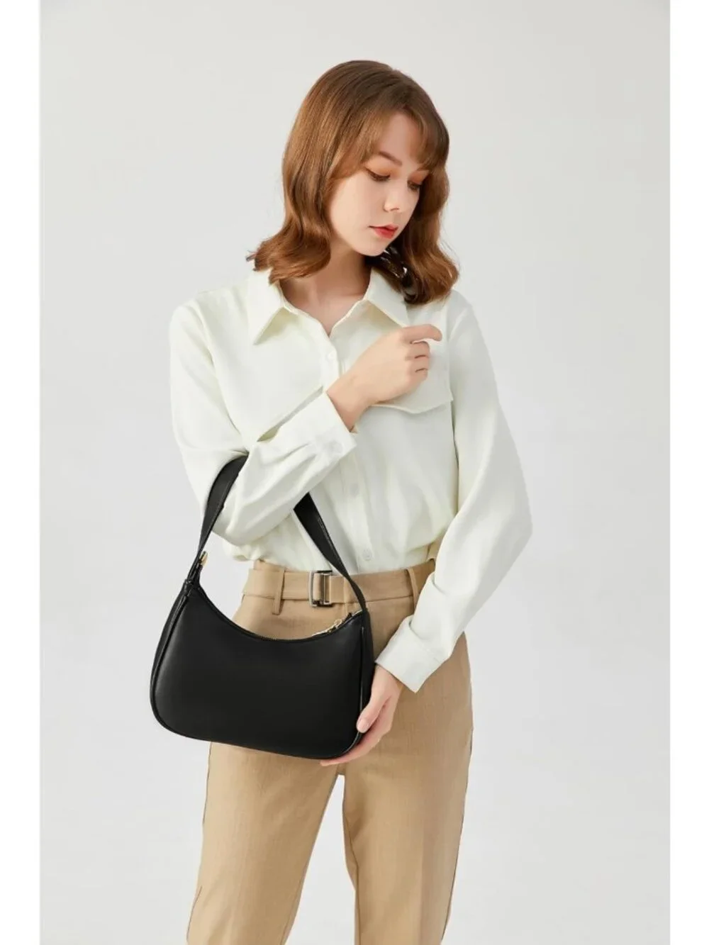 Cute Hobo Tote Bag for Women, Mini Clutch Purse with Zipper Closure, Stylish